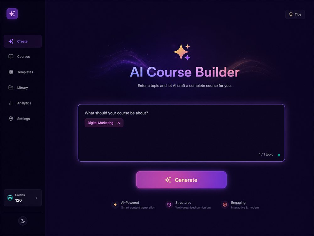 coursemation keyword entry screen
